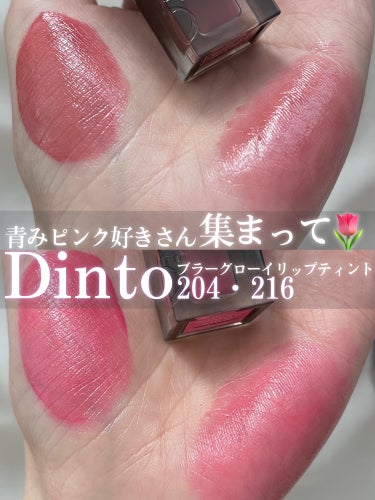 \ 青みピンク好きさんは一度見て欲しい💗 /［PR］
Dinto様にいただいたリップが青み過ぎて激かわなので、共有しちゃいます🥹💕


────────────

●Dinto ブラーグロイリップティント 204　216
各¥1,870（メガ割時¥1,496）
※画像の価格+¥20されます🙇‍♀️


\ POINT /
▼ツヤが色っぽさを感じさせる♡
グロスを重ねたようなむっちりテクスチャが、デートメイクにぴったり🥹
ガラスコーティングされたような（？）リップがお好きな方はハマるかも✨

▼頼れる色持ち
ティッシュオフしてもツヤ感が控えめになるくらいで耐久性🙆‍♀️
軽い飲食くらいなら耐えてくれます！！


ちなみに事前の保湿をしっかりしないと、若干皮向けするので、唇が弱い人は気をつけて使ってください⚠️

・　・　・

\ お色味解説 /
▼204
大人のブルベリップと言わんばかりの、色っぽいくすみピンク🌸
毎日使いたくなる『血色×ナチュラル盛り』カラーです👏
公式の写真通りのお色味でした！

▼216
こちらは超絶蛍光色の青みピンクです🩷笑
初めて手に塗った時は「これ馴染むん？！」と不安になりましたが、グラデリップにするととっっっても可愛い🥹💗
こちらも公式通りのお色味でした！

────────────

皆さんはどちらのカラーが気になりますか？！
コメントで教えてね📝

…でも私は選べないなぁ笑
普段使いは204、イベントメイクは216と使い分けてます✨

よかったらお揃いにしてくださいね💗

#PR #dinto #ブラーグロイリップティント #ディント #ブラグロイリップティント #qoo10  #メガ割おすすめ  #Qoo10メガ割 #韓国コスメ #韓国リップ #ブルベリップ #ブルベコスメ #ブルベ冬 の画像 その0