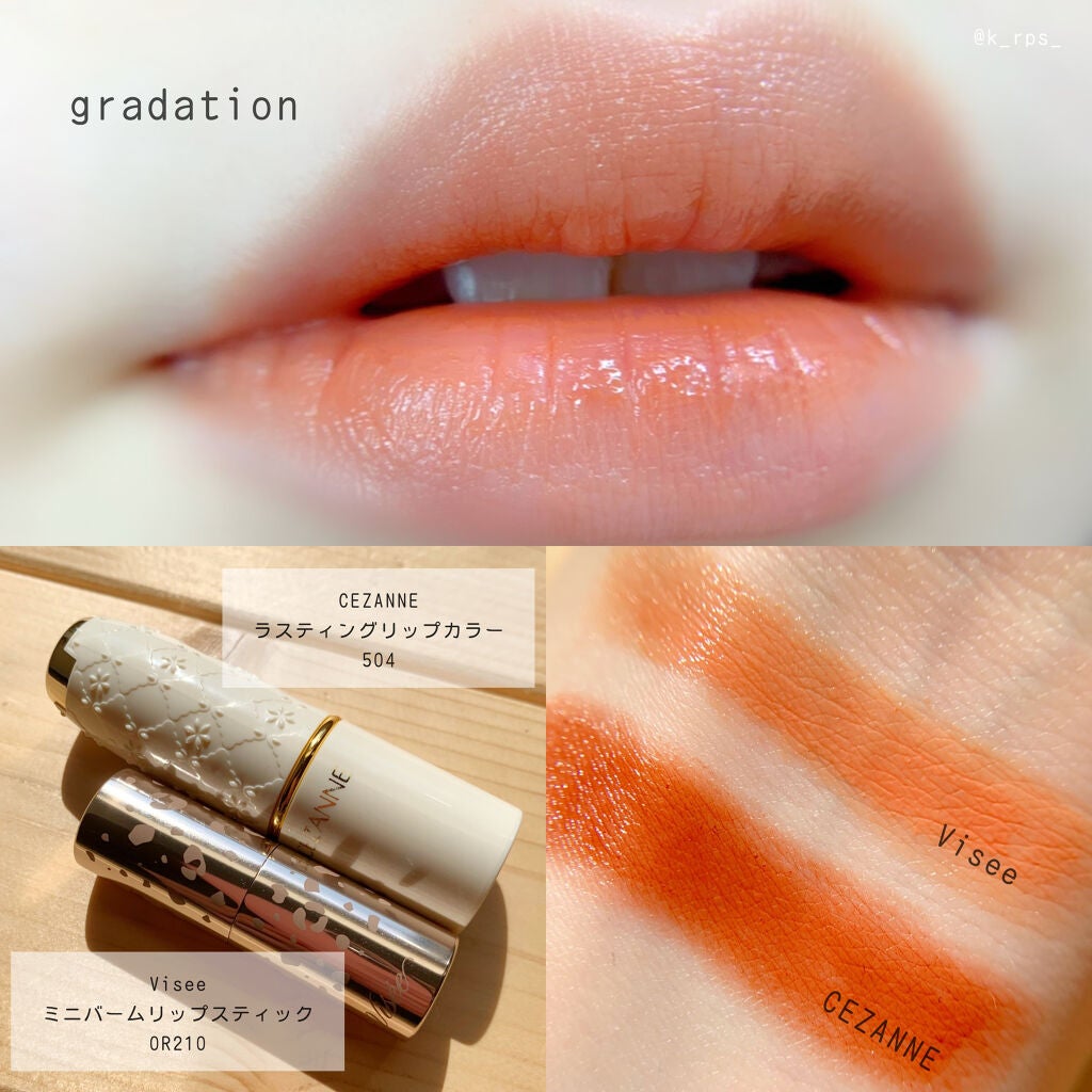 ラスティング リップカラーN/CEZANNE/口紅を使ったクチコミ(4枚目)