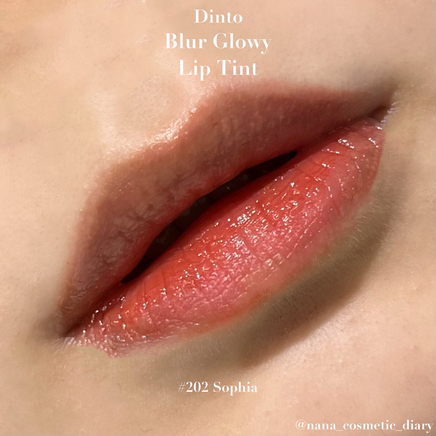 ブラーグロイリップティント/Dinto/リップティントを使ったクチコミ(4枚目)