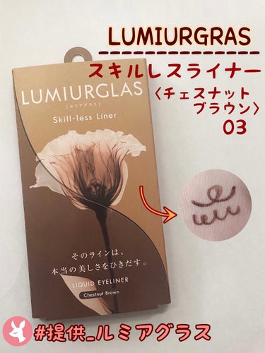 スキルレスライナー/LUMIURGLAS/リキッドアイライナーを使ったクチコミ（1枚目）