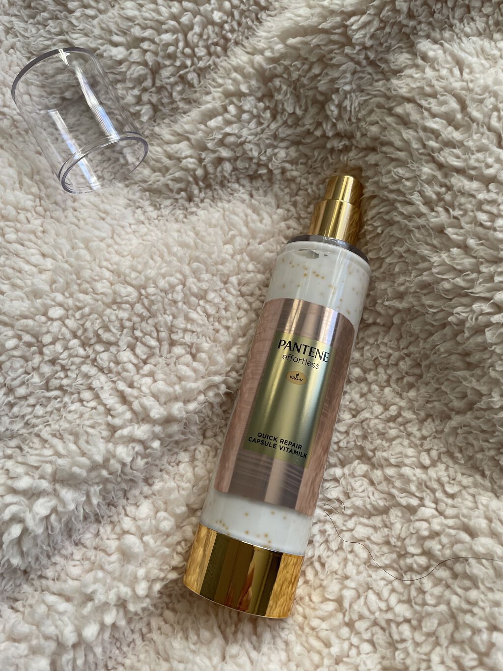 パンテーン エフォートレス クイック リペアー カプセル ヴィタミルク(洗い流さないトリートメント）/パンテーン/ヘアミルクを使ったクチコミ（1枚目）
