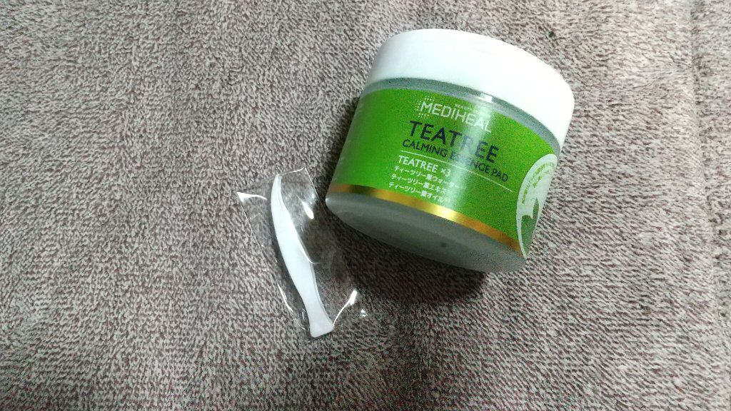 ティーツリーカーミングエッセンスパッド/MEDIHEAL/トナーパッドを使ったクチコミ（2枚目）