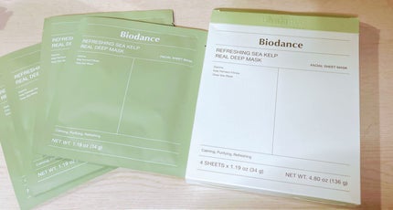 リフレッシング シーケルプ リアルディープマスク/Biodance/シートマスク・パックを使ったクチコミ(4枚目)