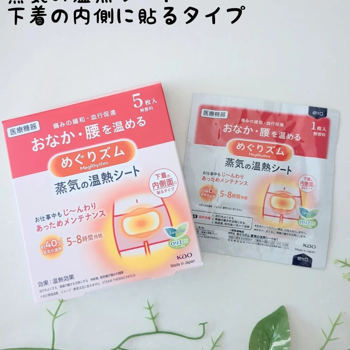 蒸気の温熱シート 下着の内側面に貼るタイプ/めぐりズム/その他を使ったクチコミ(1枚目)