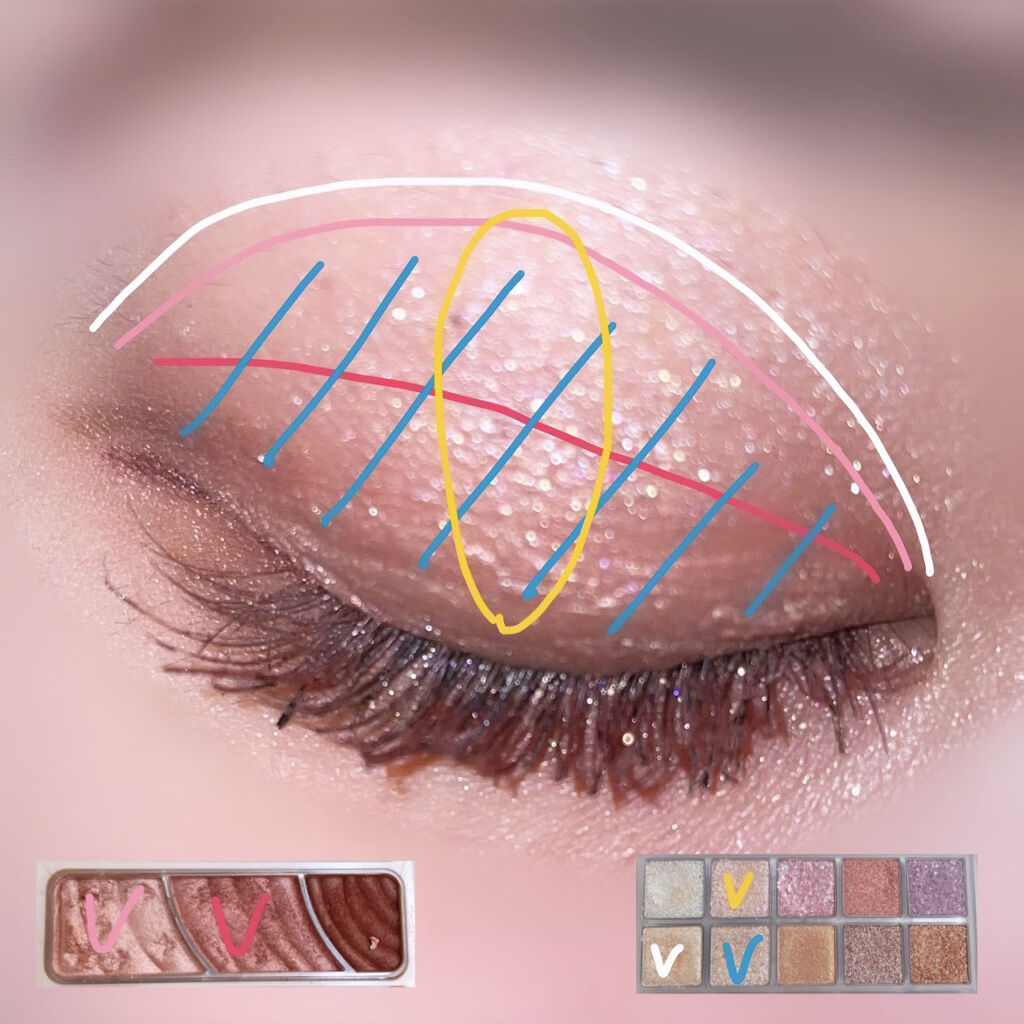 トーンアップアイシャドウ/CEZANNE/アイシャドウパレットを使ったクチコミ（2枚目）