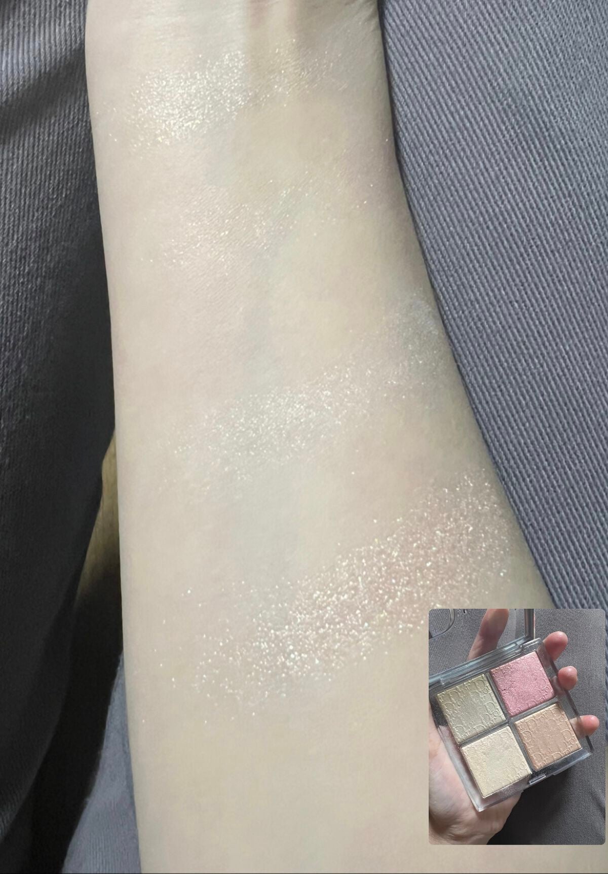ディオール バックステージ フェイス グロウ パレット/Dior/ハイライトを使ったクチコミ(2枚目)