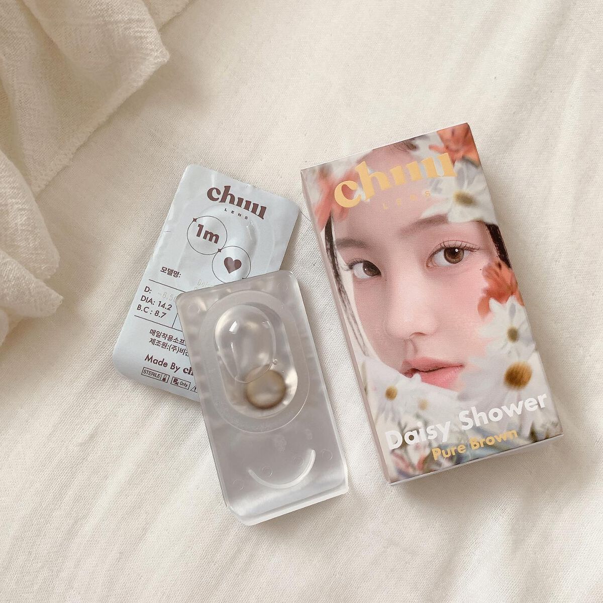 Daisy Shower 1Day/chuu LENS/ワンデー（１DAY）カラコンを使ったクチコミ（3枚目）