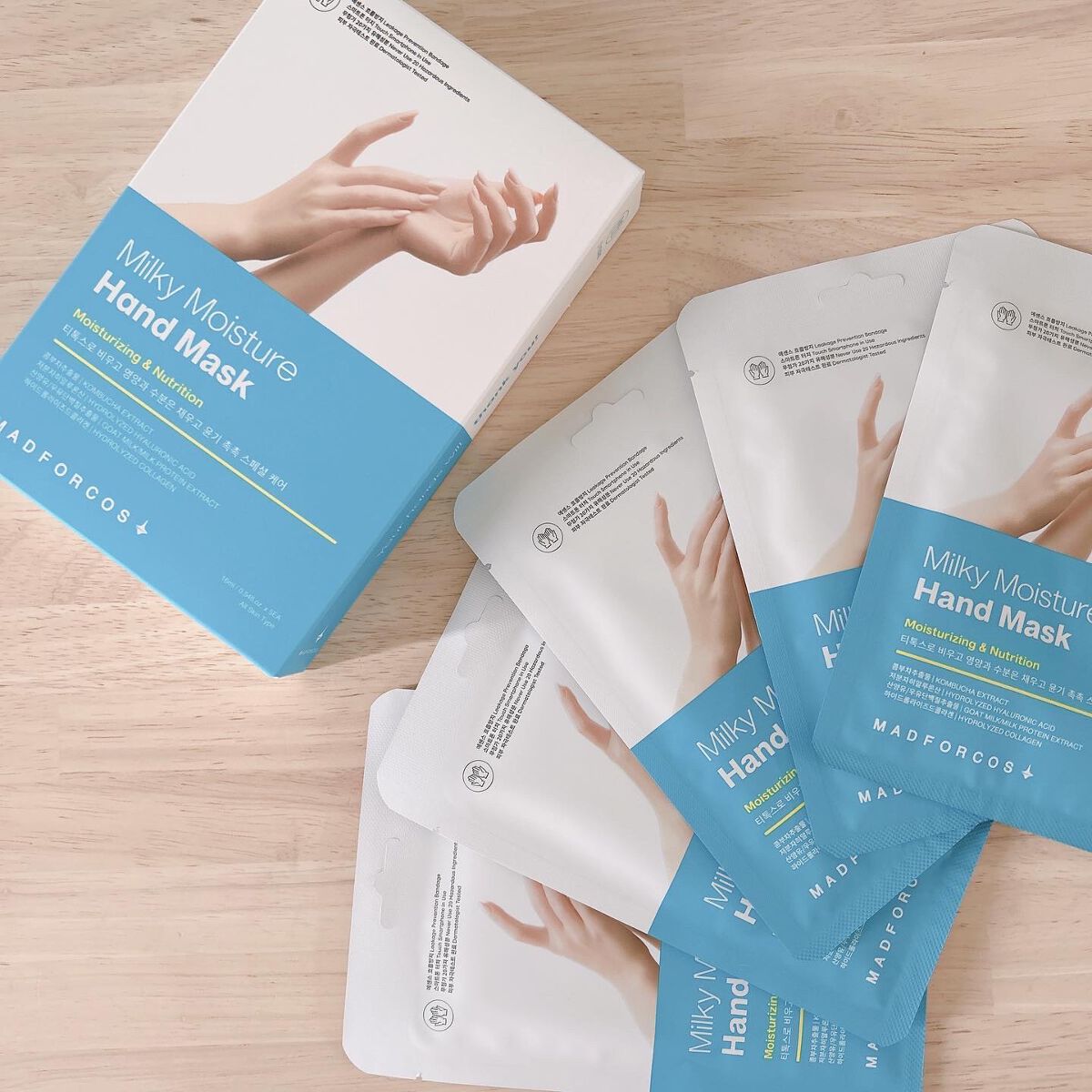 ミルキーモイスチャーハンドマスク/MADFORCOS/ハンドクリームを使ったクチコミ(1枚目)