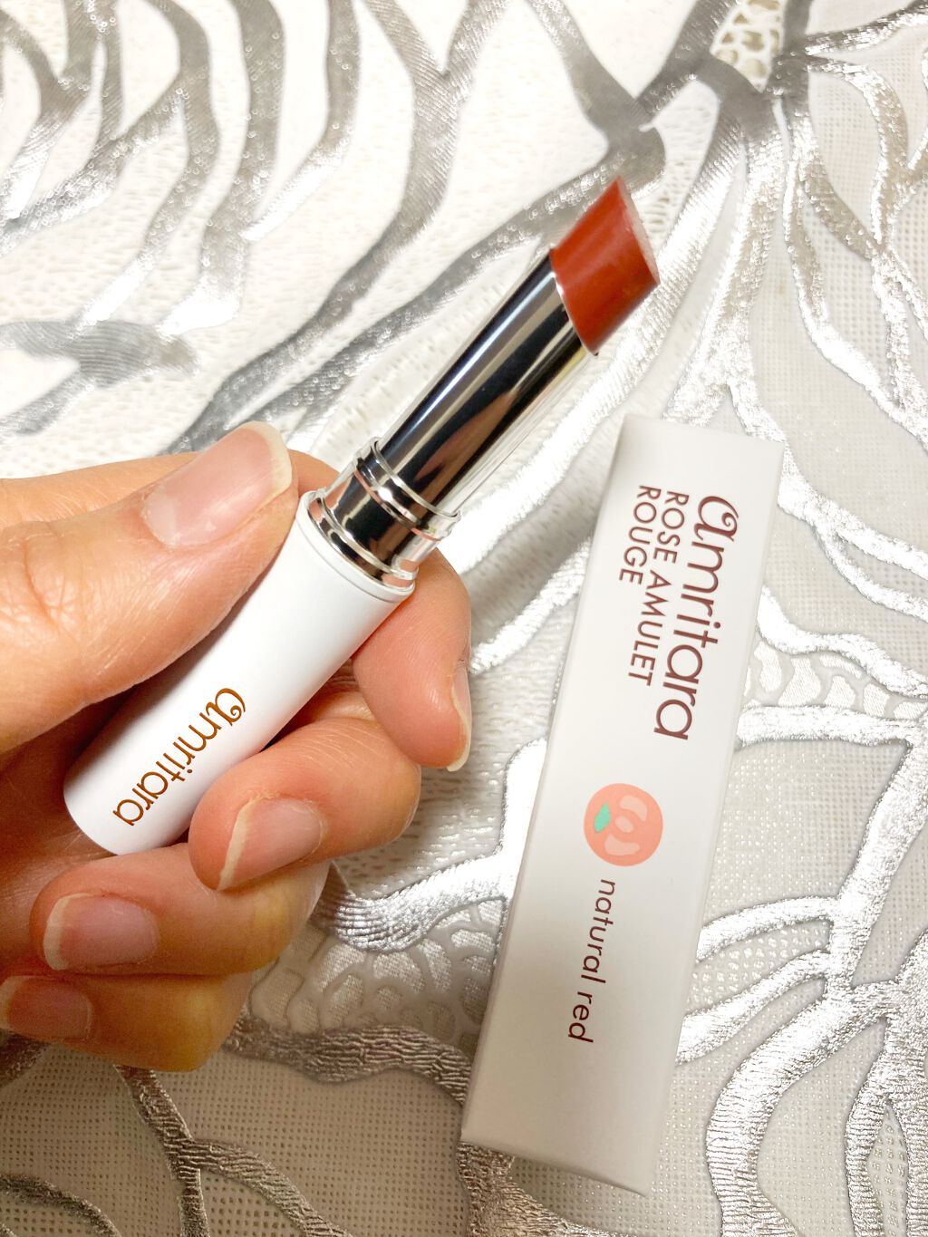 ローズ アミュレット ルージュ/AMRITARA/口紅を使ったクチコミ(4枚目)