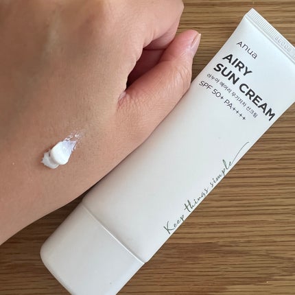 エアリーサンクリーム SPF50+PA++++/Anua/日焼け止めクリームを使ったクチコミ(2枚目)