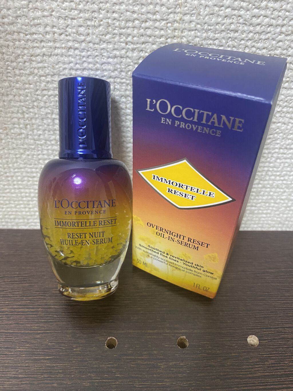 イモーテル オーバーナイトリセットセラム/L&#39;OCCITANE/美容液を使ったクチコミ（2枚目）