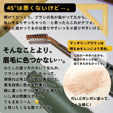 aZTK 45°アイブロウマスカラのクチコミ「aZTK、これはあかんぞ…。

◾️aZTK45°アイブロウマスカラ
03 マンダリンブラウン.....」（2枚目）