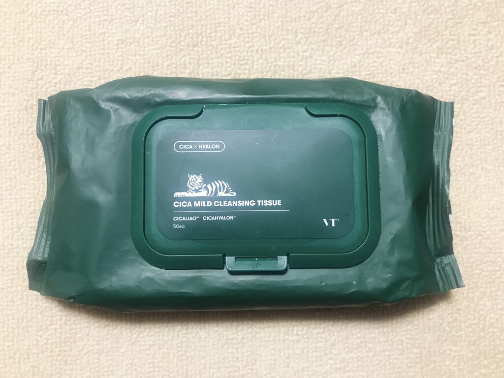 CICA マイルドクレンジングティッシュ/VT/クレンジングシートを使ったクチコミ（1枚目）