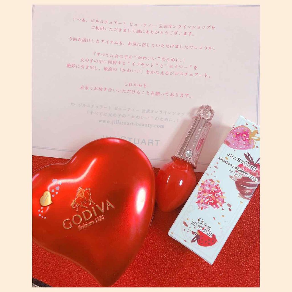 ストロベリーホイップ ルージュ/JILL STUART/口紅を使ったクチコミ(1枚目)