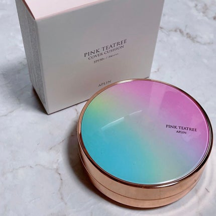ピンクティーツリーカバークッション/APLIN/クッションファンデーションを使ったクチコミ(1枚目)