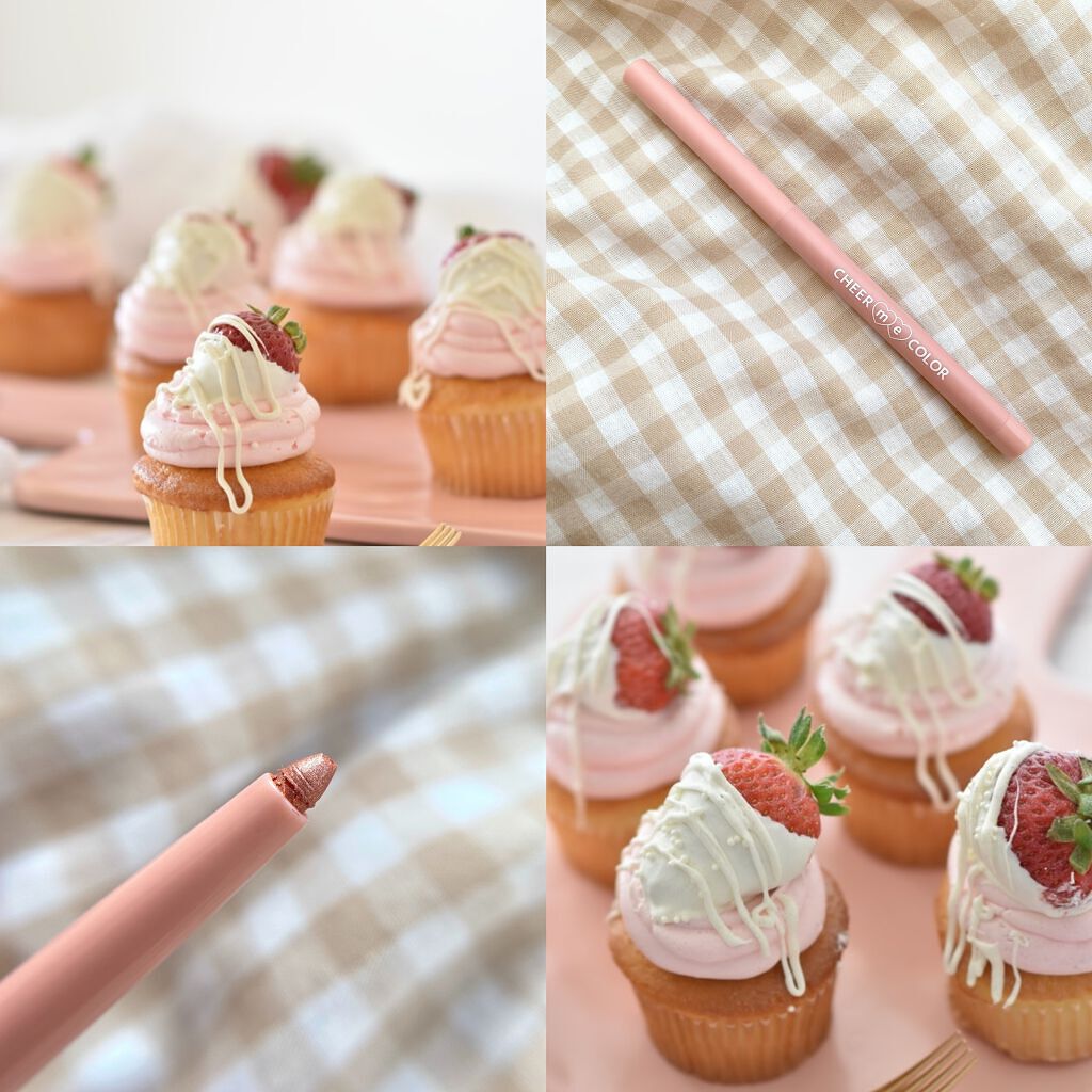 CHEER me COLOR ジェルアイライナー/セリア/ジェルアイライナーを使ったクチコミ（2枚目）