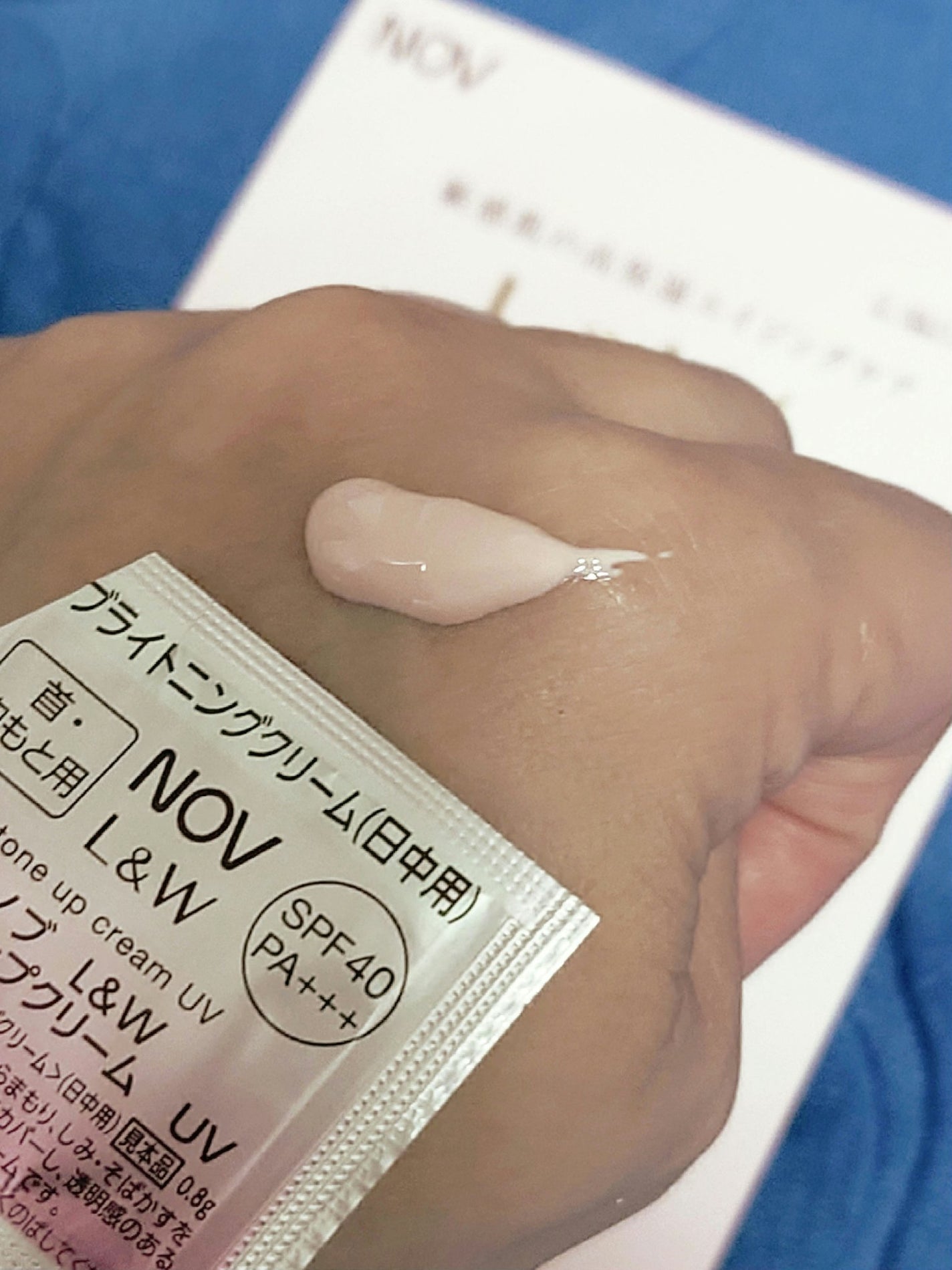 ノブ L&W トーンアップクリーム UV/NOV/化粧下地を使ったクチコミ(2枚目)