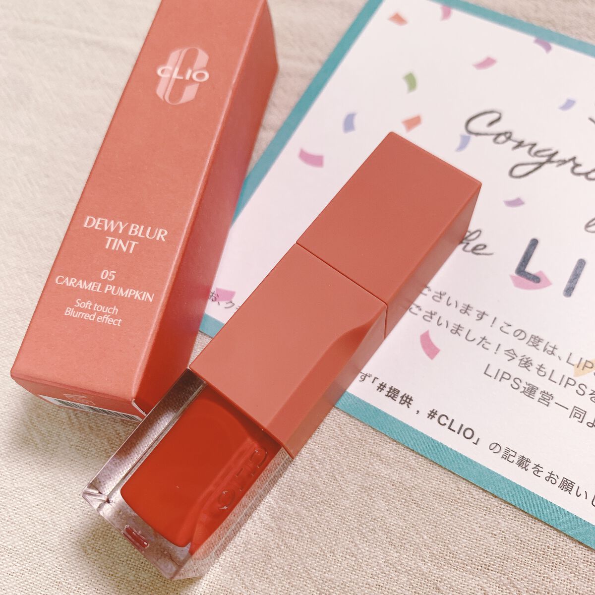 デューイ ブラー ティント/CLIO/リップティントを使ったクチコミ（1枚目）