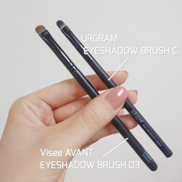 UR GLAM　EYESHADOW BRUSH C（アイシャドウブラシC）/U R GLAM/メイクブラシを使ったクチコミ（1枚目）