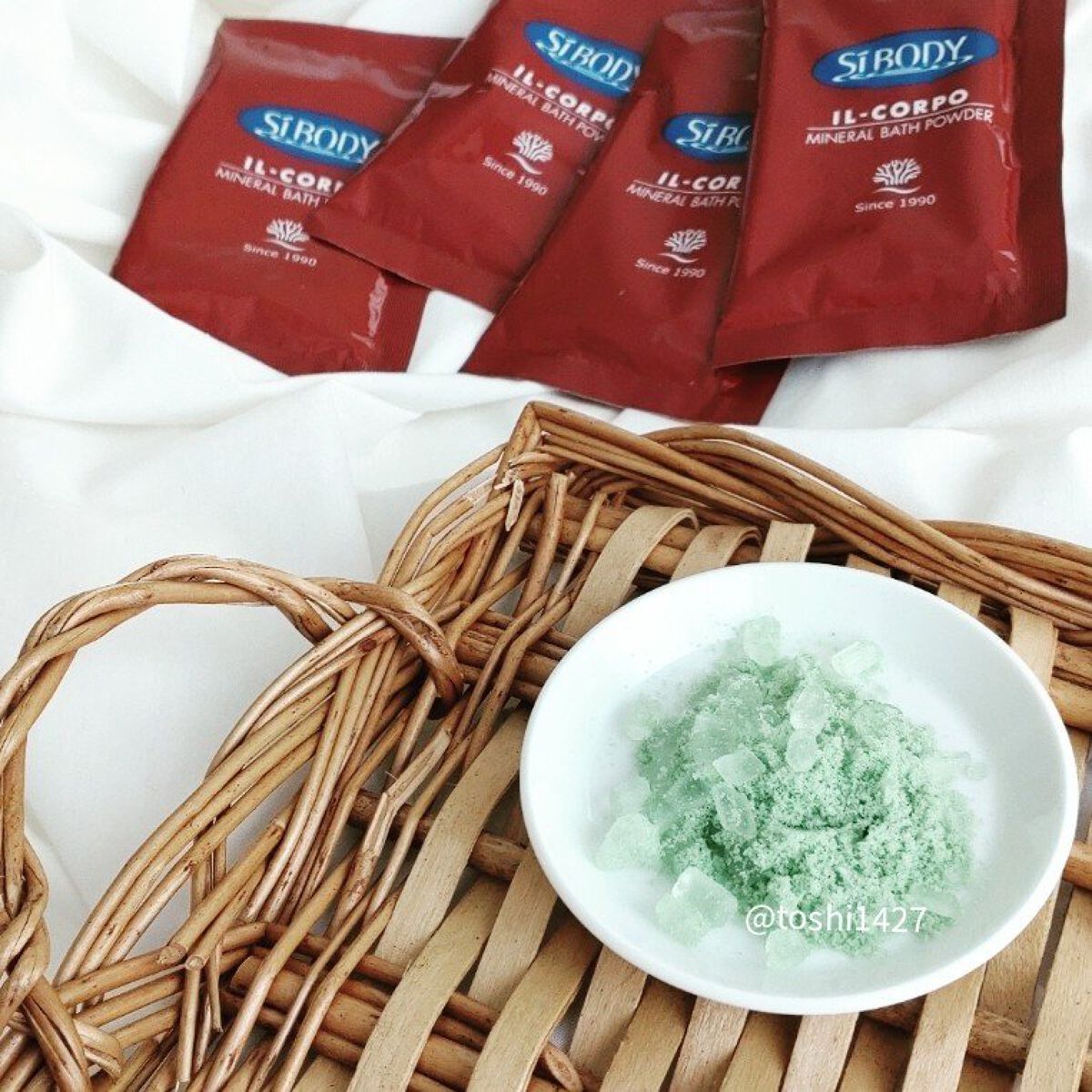 ミネラルバスパウダーオリジナル/イルコルポ/無機塩系入浴剤を使ったクチコミ（2枚目）