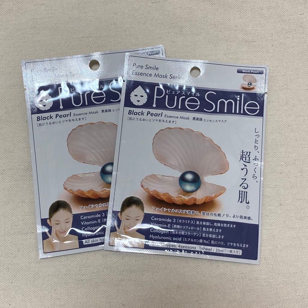 エッセンスマスク 黒真珠/Pure Smile/シートマスク・パックを使ったクチコミ(1枚目)