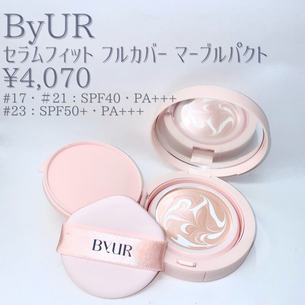 セラムフィット フルカバー マーブルパクト <ファンデーション>/ByUR/クリーム・エマルジョンファンデーションを使ったクチコミ(2枚目)