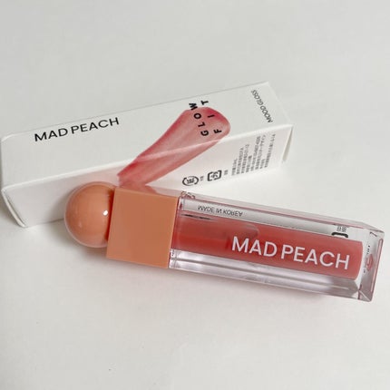 マッドピーチグロウフィットムードグロス/MAD PEACH/リップグロスを使ったクチコミ(5枚目)