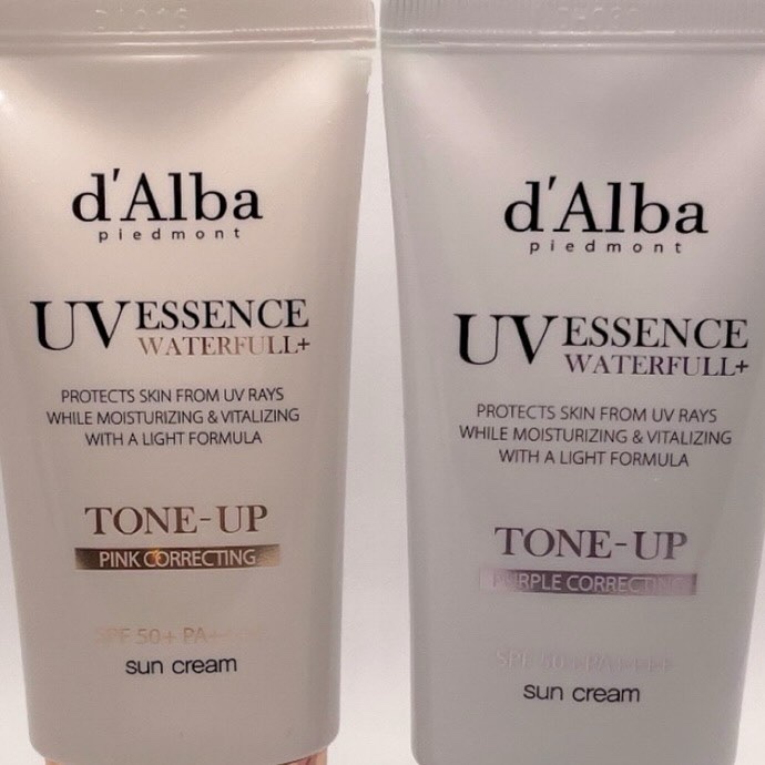 ダルバ ウォータフル トーンアップ サンクリーム(パープル)/ダルバ/日焼け止めクリームを使ったクチコミ（2枚目）