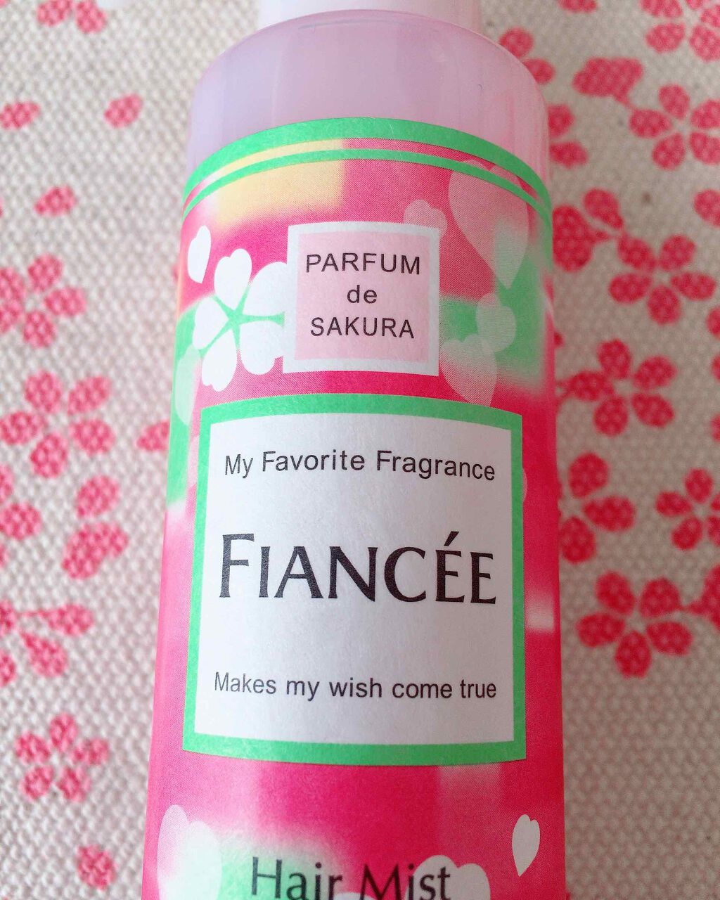 フレグランスヘアミスト さくらの香り/フィアンセ/ヘアミストを使ったクチコミ（2枚目）