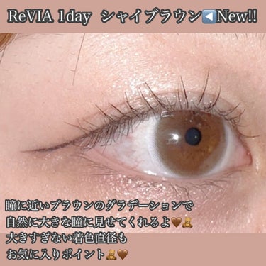 ReVIA 1day ReVIA1day[COLOR]/ReVIA/ワンデー（１DAY）カラコンを使ったクチコミ（3枚目）