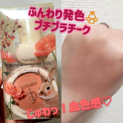 ピュアブラッシャー パフ付き 01 ラビット/フォレンコス/パウダーチークを使ったクチコミ(1枚目)