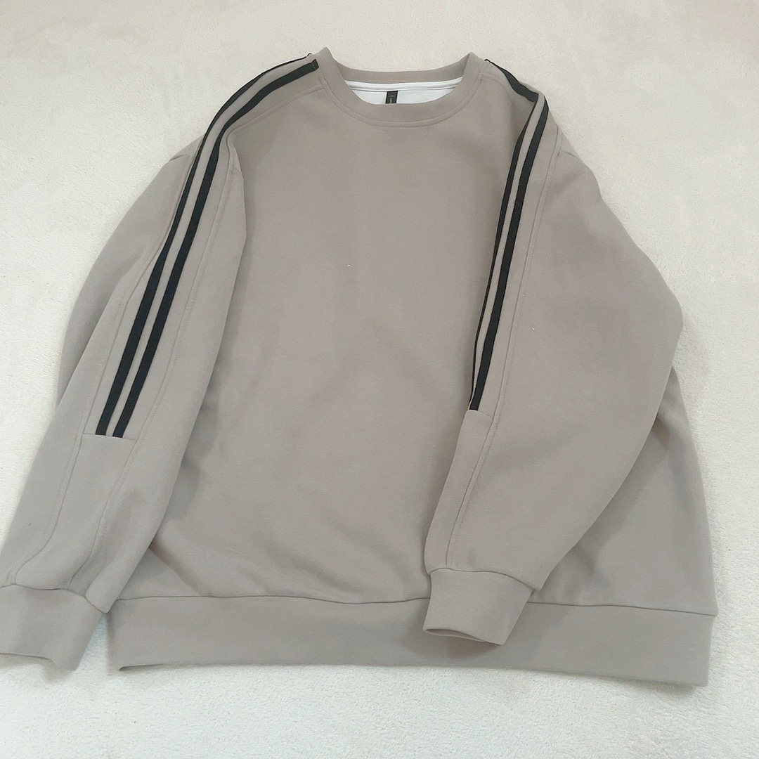 コントラストトリムスウェットシャツ/temu/その他を使ったクチコミ（2枚目）