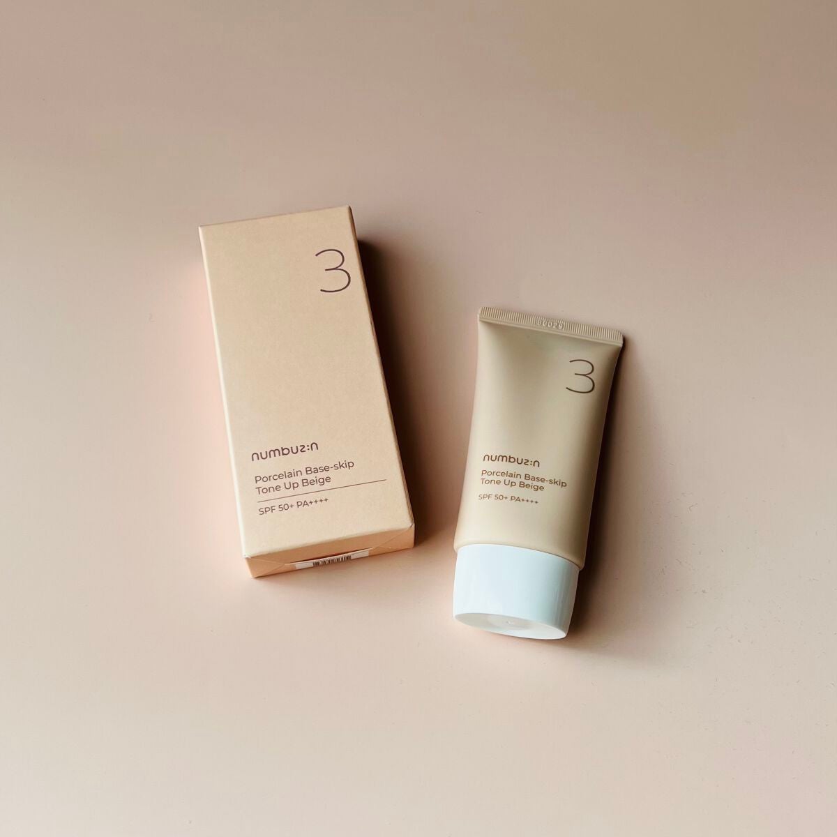 3番 ノーファンデ陶器肌トーンアップクリーム/numbuzin/化粧下地を使ったクチコミ(1枚目)