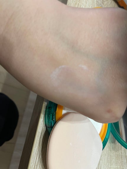 グリーンダーママイルドシカビックUVクッション/ネイチャーリパブリック/日焼け止めローションを使ったクチコミ(3枚目)