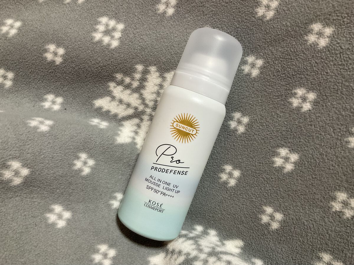 プロディフェンス オールインワンUV ムース（ライトアップ）/サンカット®/日焼け止めクリームを使ったクチコミ（1枚目）