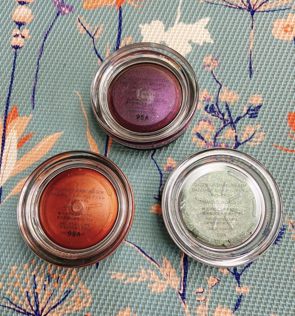 スパークリング ジェム/DAZZSHOP/ジェル・クリームアイシャドウを使ったクチコミ（3枚目）