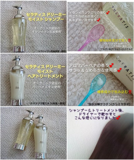 ドリーミー モイスト シャンプー/ヘアトリートメント/THERATIS/市販シャンプーを使ったクチコミ(1枚目)