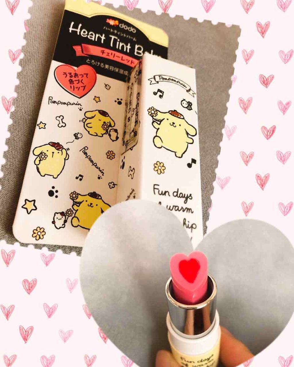 ハートティントバーム/ドド/口紅を使ったクチコミ（1枚目）