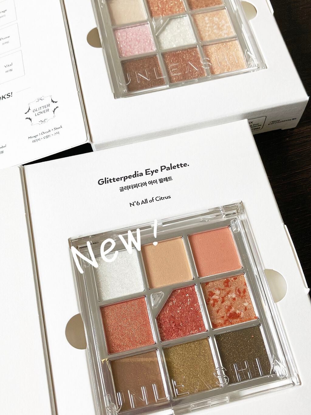 グリッターペディアアイパレット/unleashia/アイシャドウパレットを使ったクチコミ(1枚目)