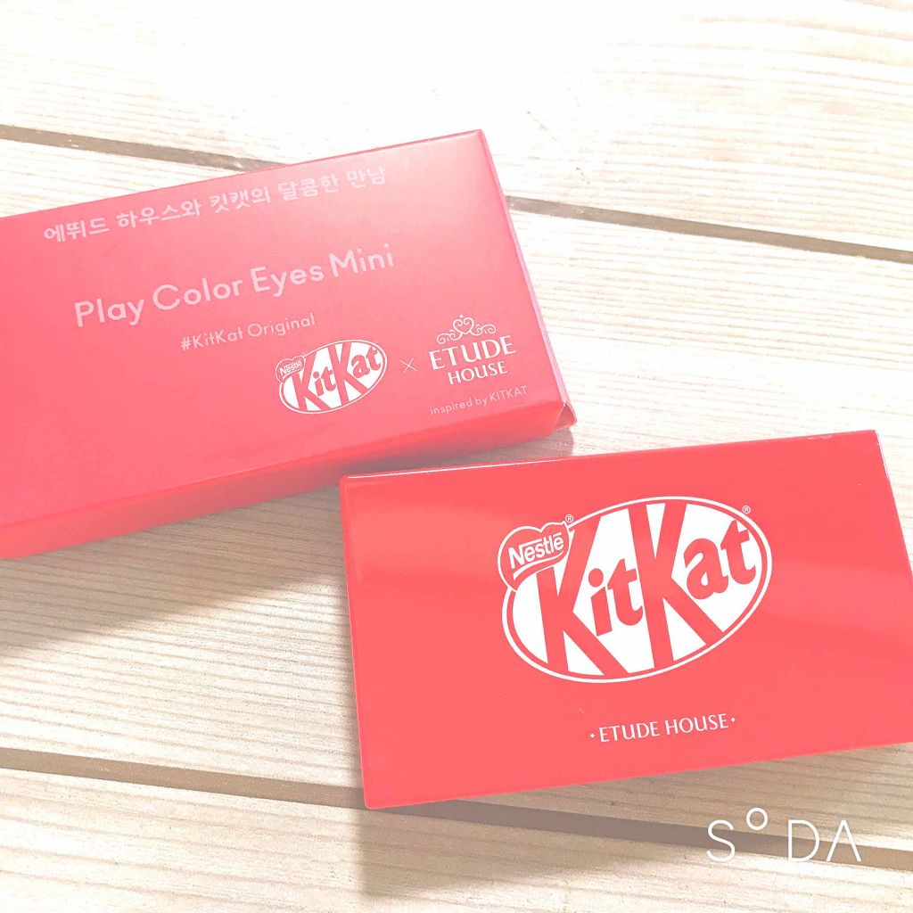 プレイカラーアイズ ミニ #キットカットオリジナル/ETUDE/アイシャドウパレットを使ったクチコミ（1枚目）