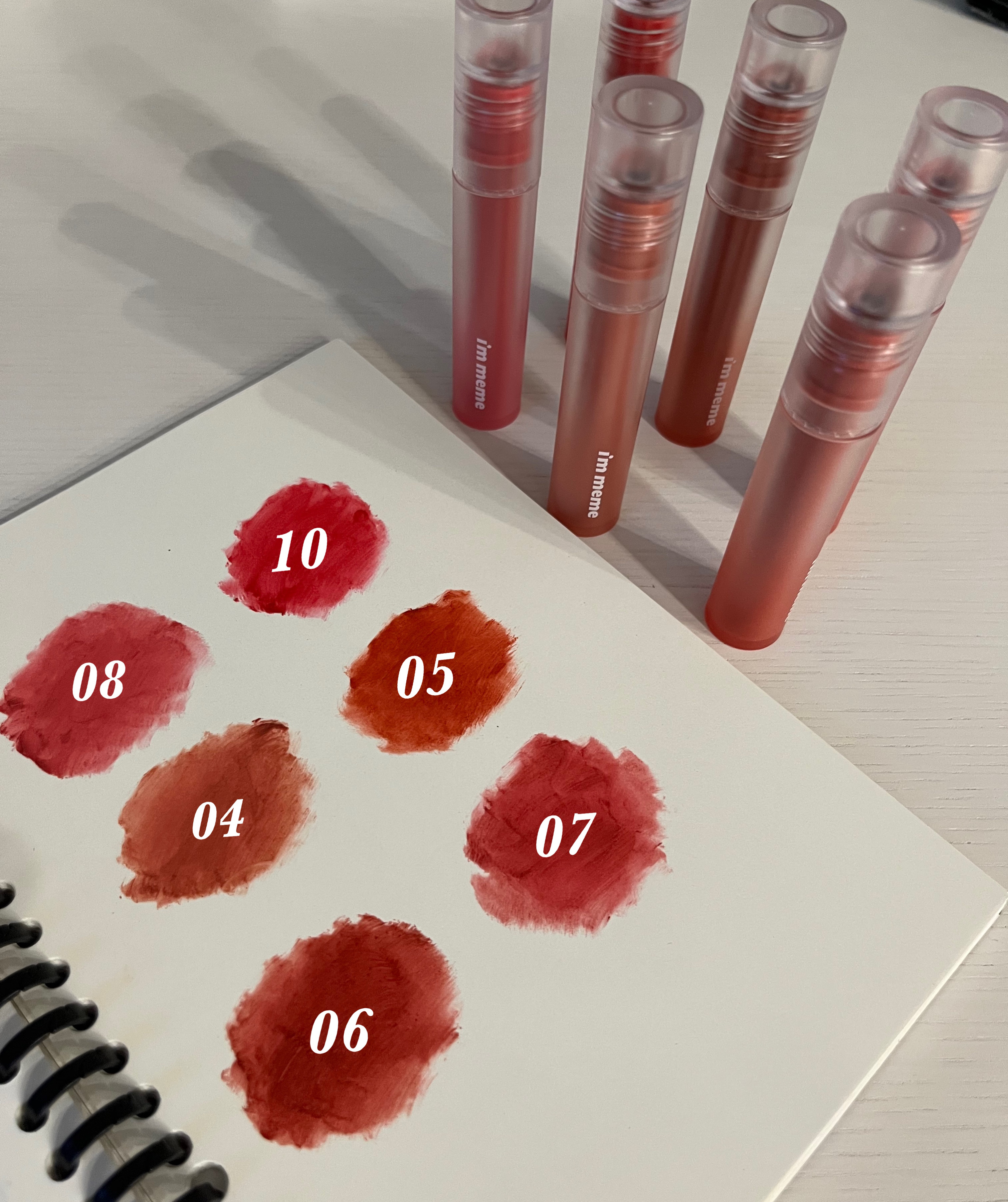 リップシルエットマットベルベットティント/i’m meme/リップティントを使ったクチコミ（3枚目）