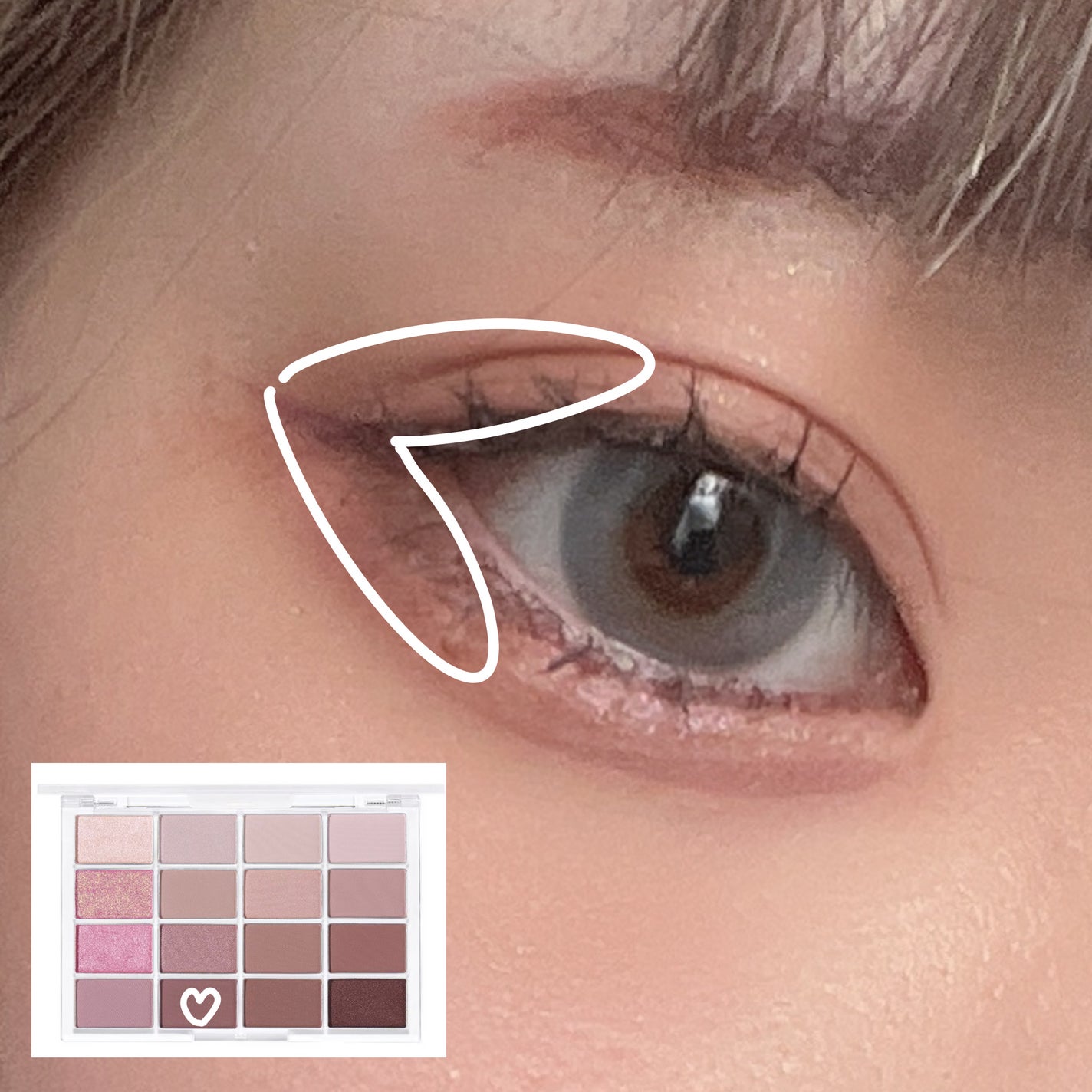 ソフトブラーリングアイパレット/wakemake/アイシャドウパレットを使ったクチコミ(4枚目)