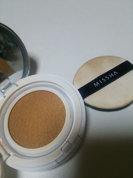 M クッション ファンデーション(モイスチャー)/MISSHA/クッションファンデーションを使ったクチコミ(2枚目)