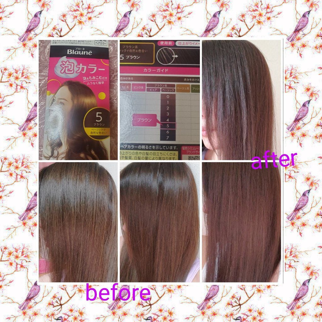 泡カラー 白髪用/ブローネ/ヘアカラーを使ったクチコミ(2枚目)