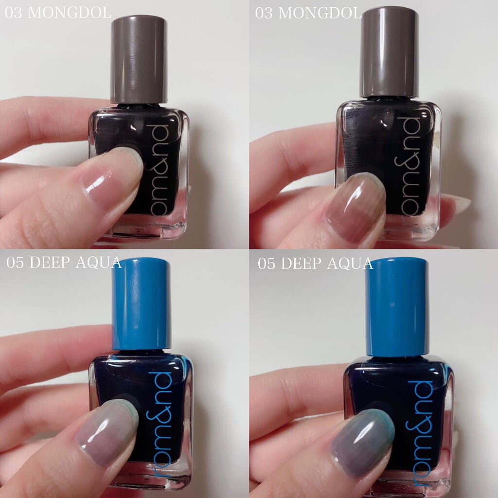 ムードペブルネイル/rom&nd/マニキュアを使ったクチコミ(2枚目)