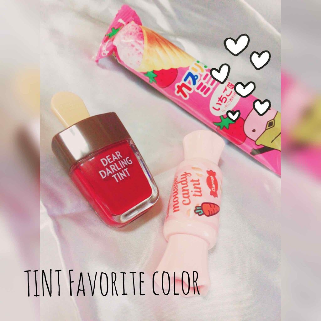 ムース キャンディー ティント 03キャロットムース/the SAEM/リップティントを使ったクチコミ（1枚目）