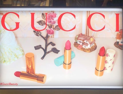 グッチ ルージュ ア レーヴル サタン/GUCCI beauty/口紅を使ったクチコミ(3枚目)
