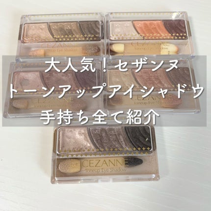 トーンアップアイシャドウ/CEZANNE/アイシャドウパレットを使ったクチコミ(1枚目)