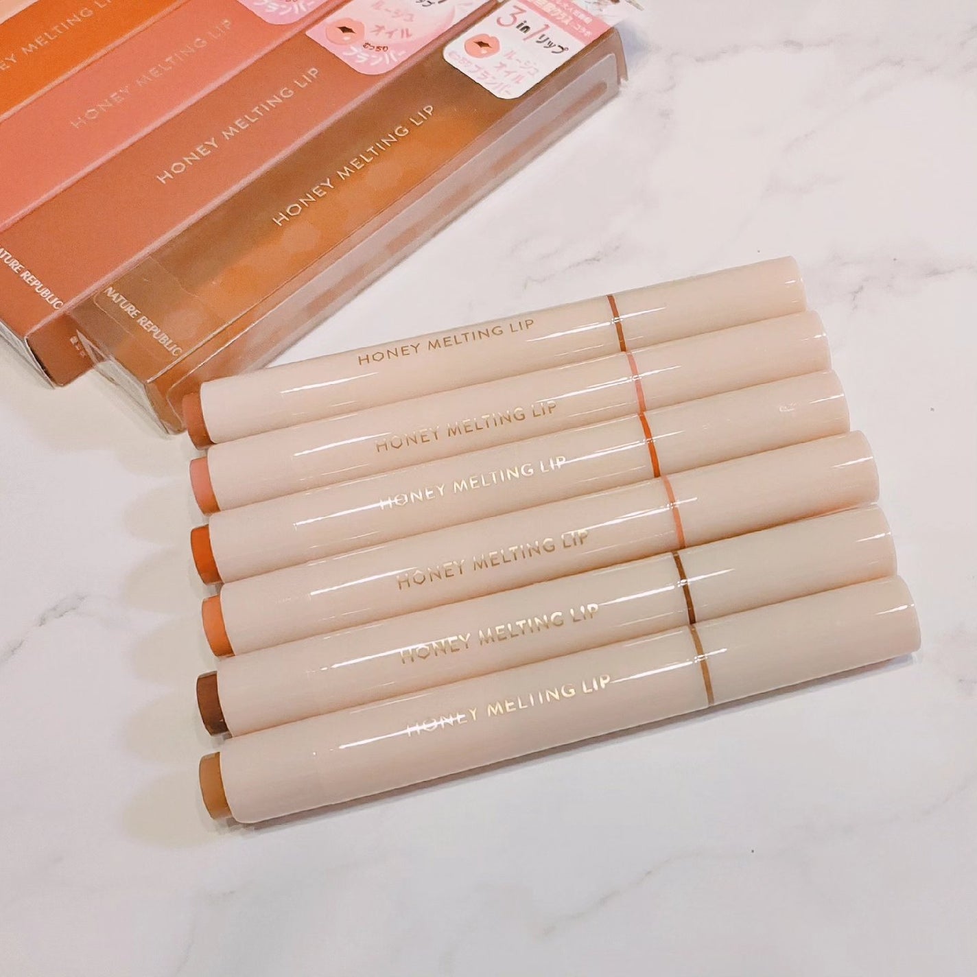 ハニーメルティングリップ/ネイチャーリパブリック/口紅を使ったクチコミ(3枚目)