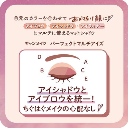 パーフェクトマルチアイズ/キャンメイク/アイシャドウパレットを使ったクチコミ(3枚目)